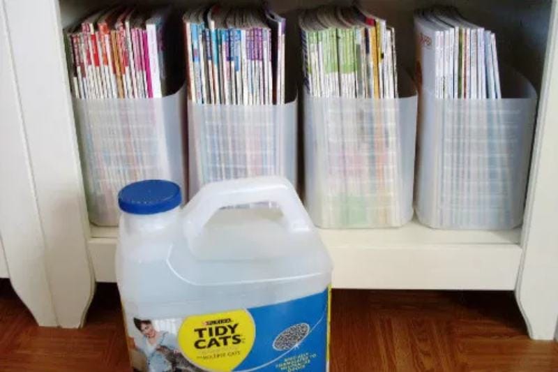 chytré nápady pro recyklaci nádob na odpadky pro kočky1