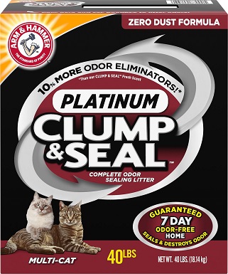 Podestýlka Arm & Hammer 40lb Clump & Seal Platinum