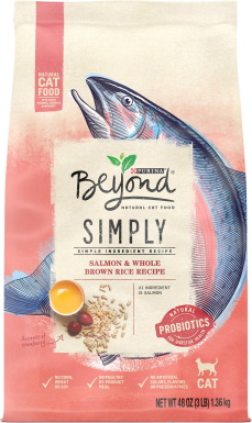 Recept na suché krmivo pro kočky Purina Beyond Simply Salmon & Whole Brown Rice