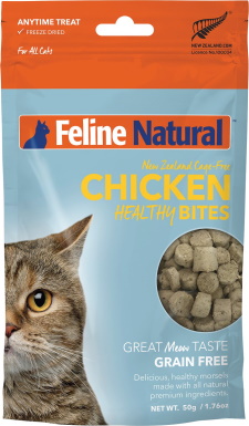 Feline Natural Chicken Healthy Bites Bezobilné kočičí pamlsky