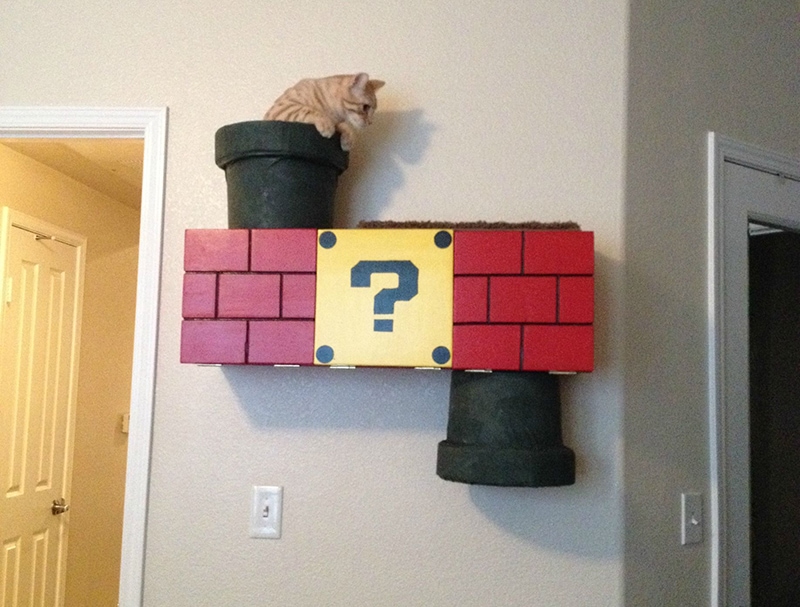 DIY Cat Wall hřiště