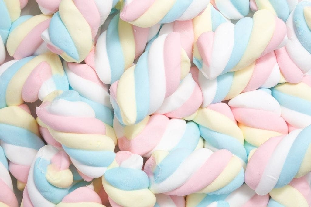 zkroucené marshmallows