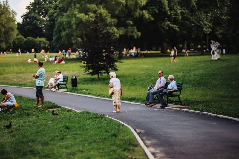 mensen in het park