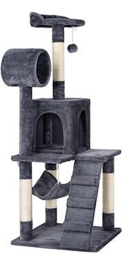 Yaheetechi 51-tolline Plush Multi-Cat Tree & Condo