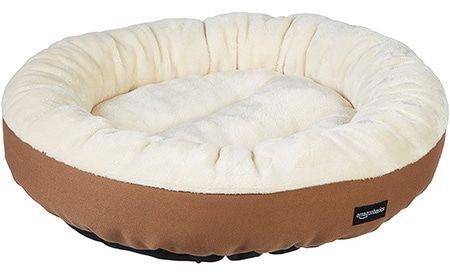 Cama redonda para mascotas Amazon Basics