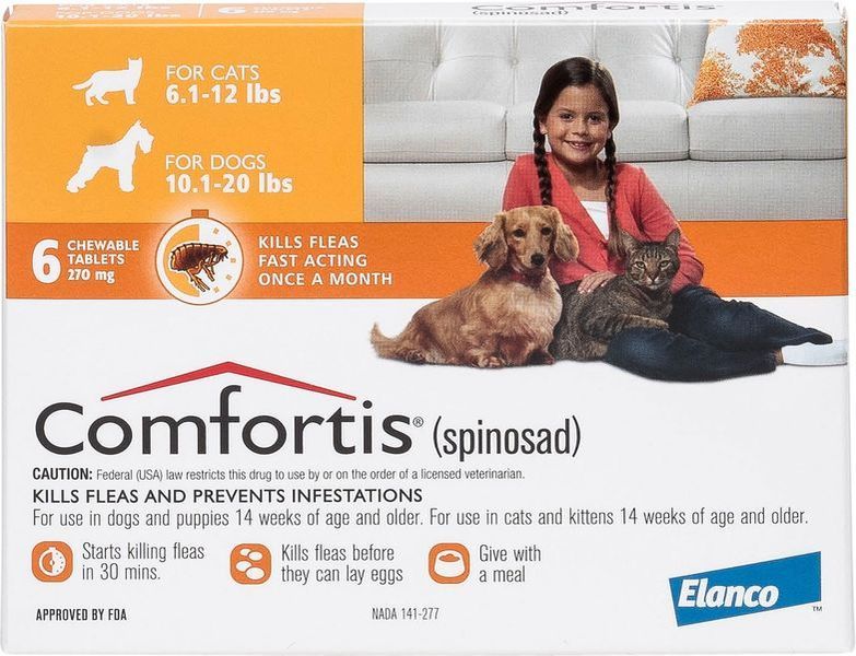 Comfortis kauwtablet voor honden_orange