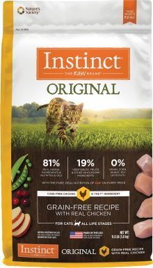 Instinct Original frysetørket råbelagt tørr kattematInstinct Originalt frysetørket råbelagt tørr kattemat