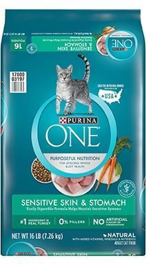 Purina ONE Tørr kattemat for sensitiv hud og mage
