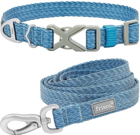Obojek a vodítko Frisco Outdoor Heathered Nylon