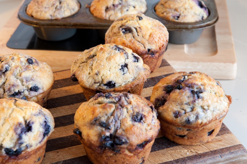 borůvkové muffiny
