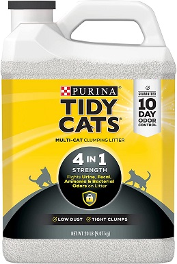 Pevné shlukující stelivo pro kočky Purina Tidy Cats 4 v 1