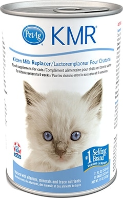 PetAg KMR Kitten Milk Replacer Liquid, 11-oz plechovka