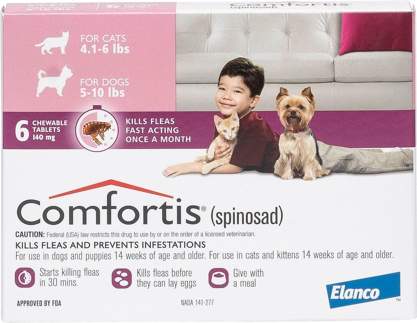 Comfortis žvýkací tableta