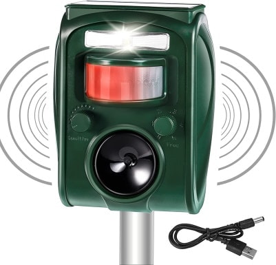 TALLANT Ultrasonic Outdoor Cat Animal Repeller