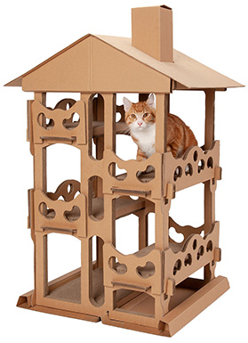 Tiger Tough Tower hřiště Vlnitý Cat Tree
