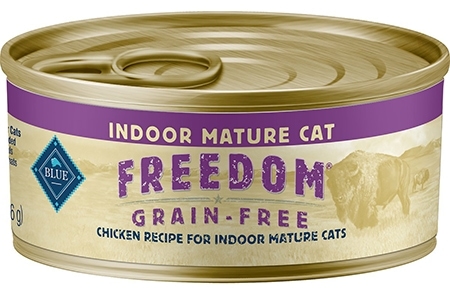 Blue Buffalo Freedom Indoor Recept na vyzrálé kuřecí maso v konzervách pro kočky bez obilovin