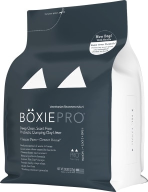 BoxiePro Deep Clean Neparfemovaná hrudkující jílová podestýlka pro kočky
