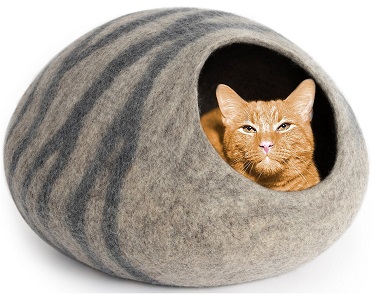 Meowfia Premium Felt Cat Cave Bed