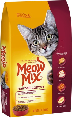 Suché krmivo pro kočky Meow Mix Hairball Control