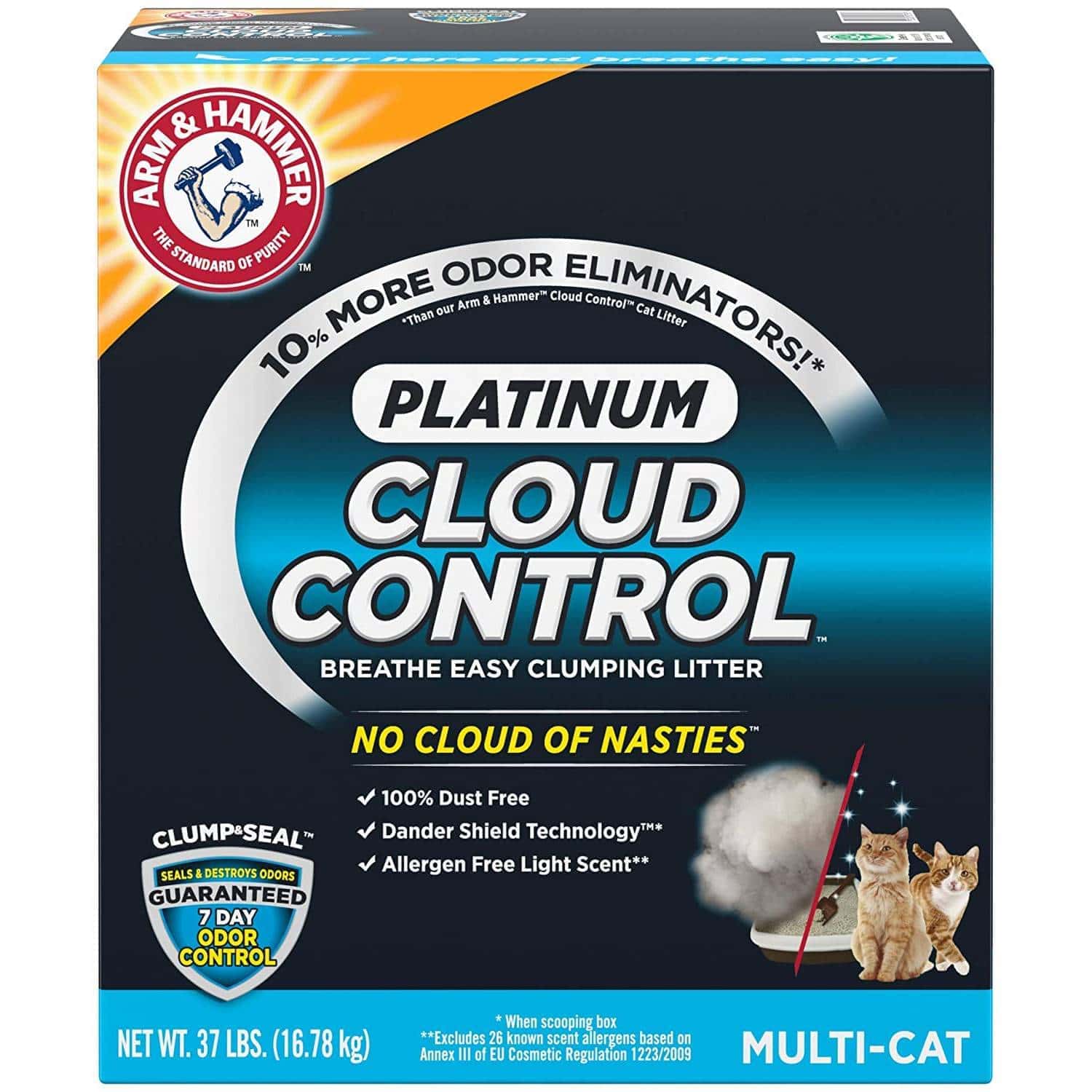 Stelivo pro kočky ARM & Hammer Platinum Cloud Control (1)