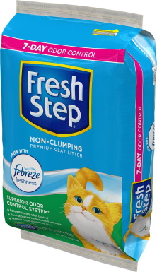 Nehrudkující jílové stelivo pro kočky Fresh Step Febreze s vůní