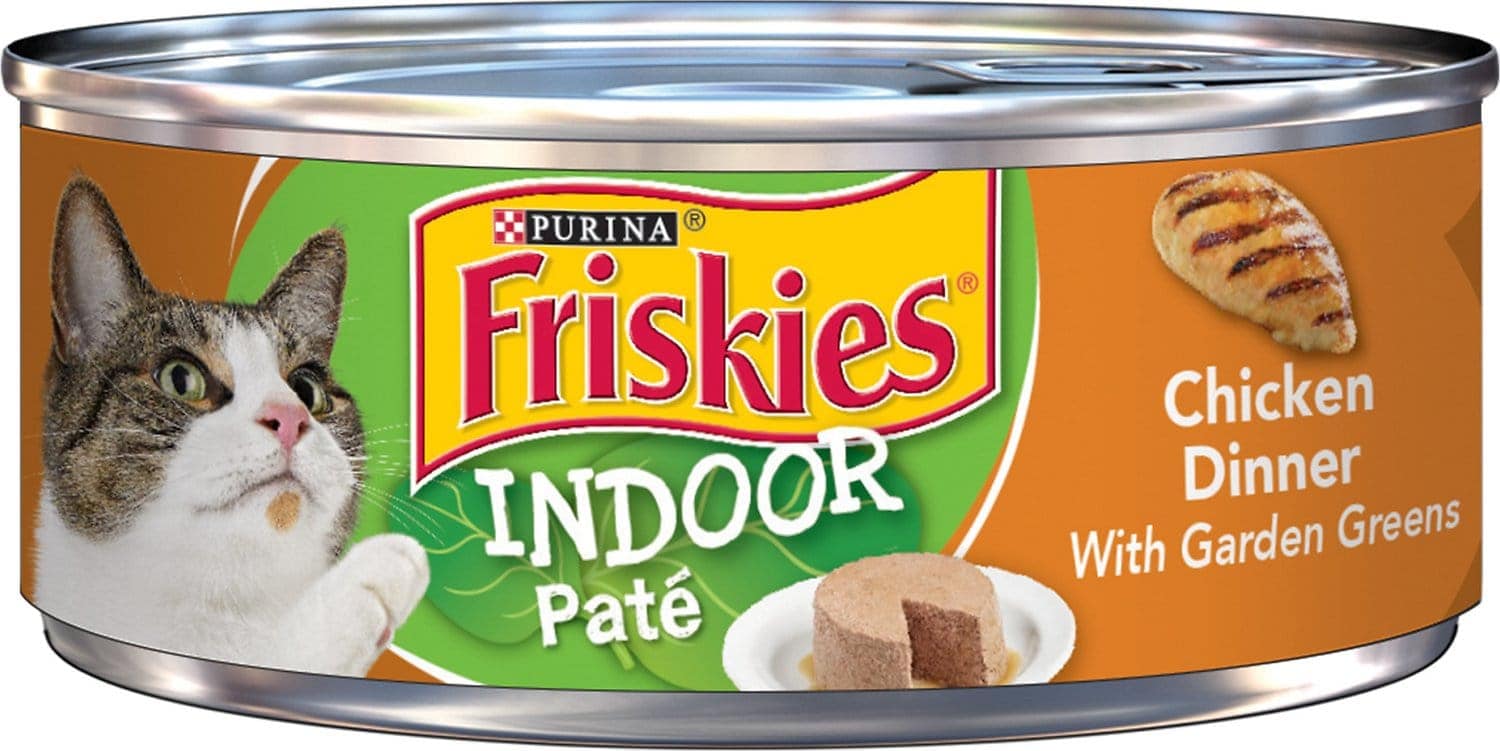 Friskies Indoor Klasická Paštiková Kuřecí Večeře Konzervované Krmivo pro kočky