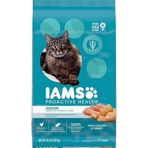 Iams ProActive Health Indoor Weight & Hairball Care Suché krmivo pro kočky