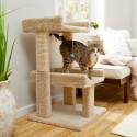 Frisco 32-palcový Real Carpet Dřevěný Cat Tree s hračkou