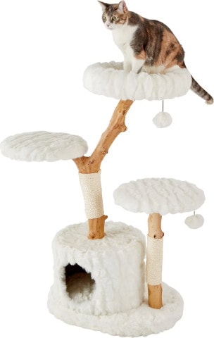 Frisco Natural Wood Moderní Cat Tree