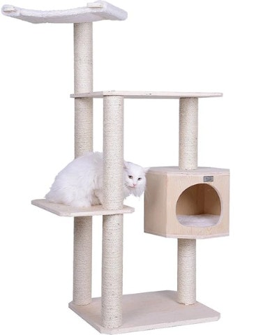 Armarkat Real Wood Wooden Cat Tree & Condo
