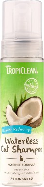 TropiClean Waterless Dander Redukující šampon pro kočky