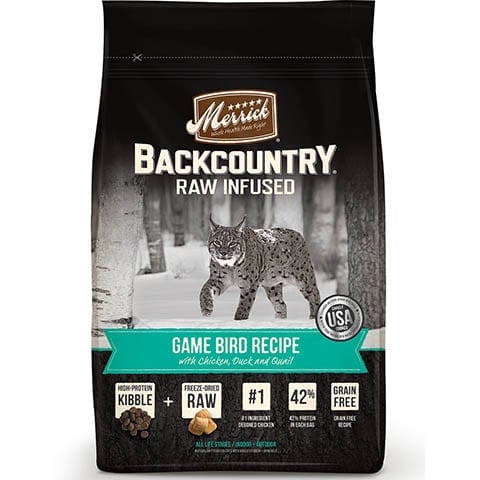 Syrové suché krmivo pro kočky bez obilovin Merrick Backcountry