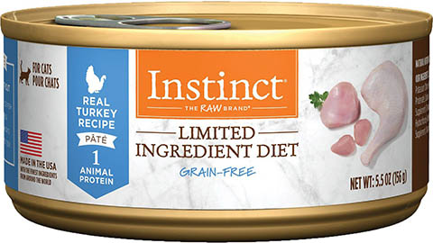 Instinct Limited Ingredient Diet Paštika bez obilovin Recept na pravé krůtí Přírodní mokré konzervované krmivo pro kočky