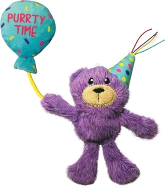 KONG Cat příležitosti narozeniny Teddy Plyšová kočka hračka