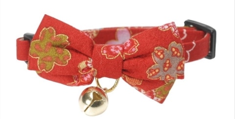 Necoichi japonský obojek pro kočku Kimono Bow Tie