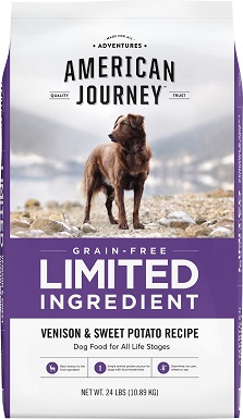 Recept 6American Journey Limited Ingredient Zvěřina a sladké brambory bez obilovin Suché krmivo pro psy