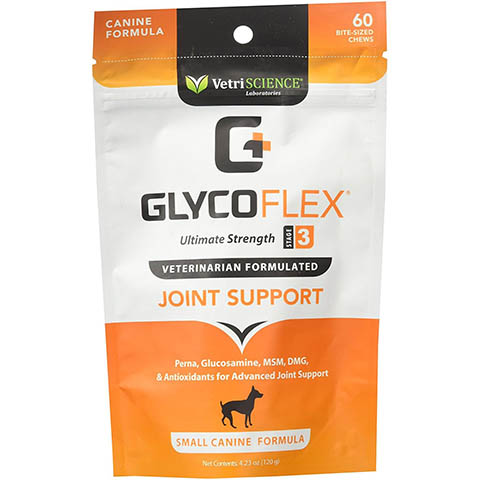 VetriScience GlycoFlex Stage III Měkké žvýkací žvýkačky s kuřecí příchutí, kloubní doplněk pro psy