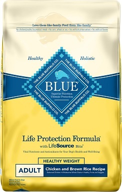 2Blue Buffalo Life Protection Formule Zdravá váha Dospělé kuře a hnědá rýže Recept na suché krmivo pro psy