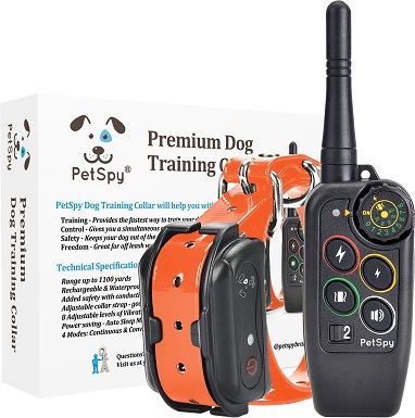 1PetSpy M686 Prémiový výcvikový obojek pro psy