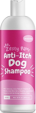 4Zesty Paws Ovesný šampon proti svědění pro psy s Aloe Vera a vitamínem E