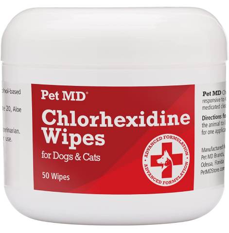 Chlorhexidinové ubrousky Pet MD