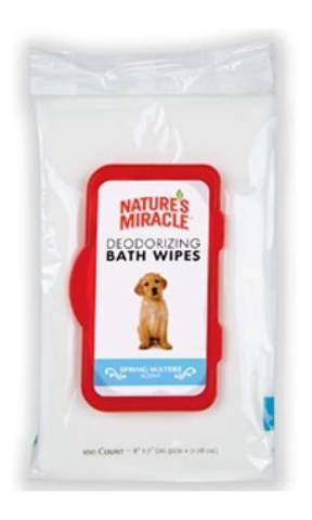 Nature's Miracle NMI07009 Deodorizační ubrousky do koupele pro domácí mazlíčky