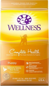 Wellness kompletní recept na zdravé štěně vykostěné kuře, ovesné vločky a losos
