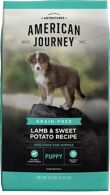 Recept American Journey Lamb & Sweet Potato Suché krmivo pro psy bez obilovin pro štěňata