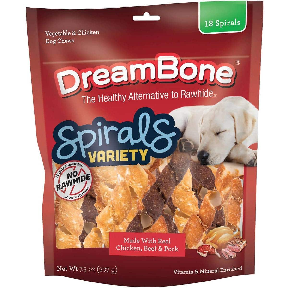 DreamBone Spirals Variety Pack žvýkací pamlsky pro psy