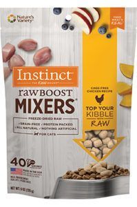 Instinct Raw Boost Mixers Kyllingoppskrift Kornfri Frysetørket Kattemat Topper