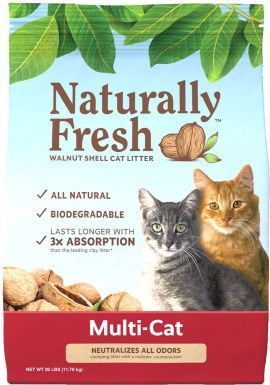Ninhada de noz para gatos multi-gato naturalmente fresca e sem cheiro