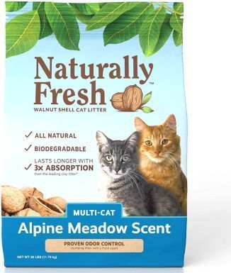 Naturlig frisk valnød alpine kattegrus