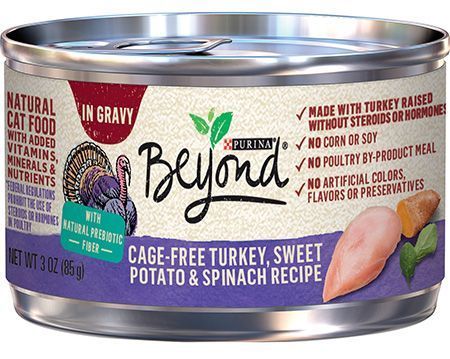Purina Beyond Ricetta di tacchino, patate dolci e spinaci senza cereali in salsa di cibo per gatti in scatola
