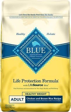 2Blue Buffalo Life Protection Formula Sund vægt voksen kylling og brune ris opskrift Tør hundefoder
